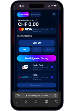 Boomerang Bet Sport Betrag Auswählen