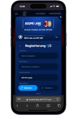 Boomerang Bet Sport zusätzliche Daten